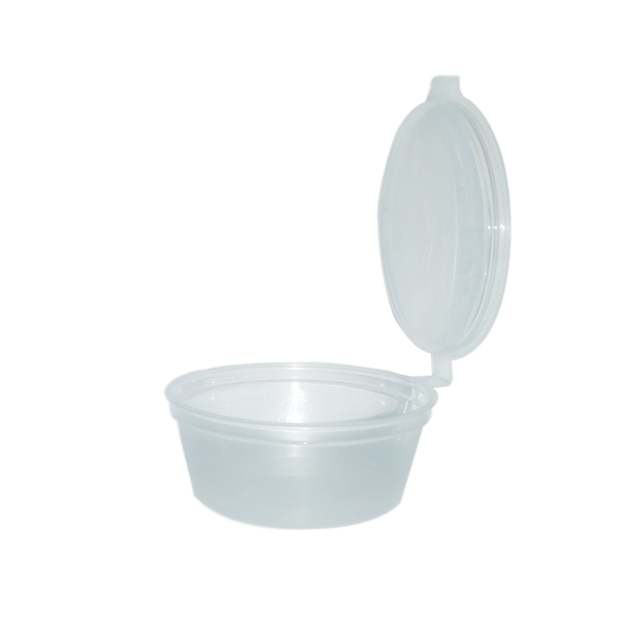  Plastik Kapaklı (Isıya Dayanıklı) Sos Kabı 60 cc - 50 Adet