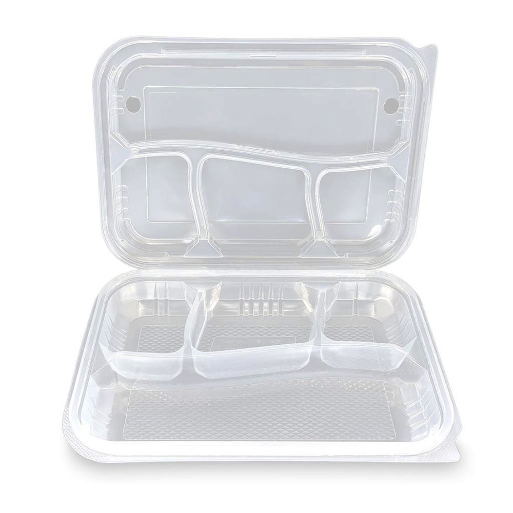  Özge Plastik 4 Bölmeli Kapaklı Kebap Kabı